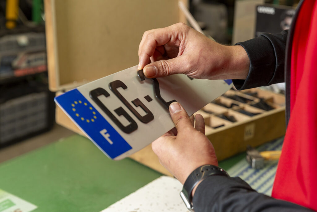Photo plaque d'immatriculation